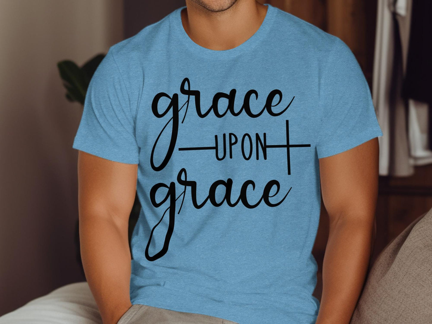 Grace Upon Grace T-Shirt, Christian T Shirt, Religious Tee, Inspirational Shirt, Trendy Shirt, Gift for Her, Faith T Shirt