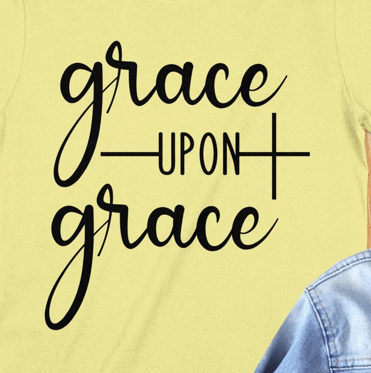 Grace Upon Grace T-Shirt, Christian T Shirt, Religious Tee, Inspirational Shirt, Trendy Shirt, Gift for Her, Faith T Shirt