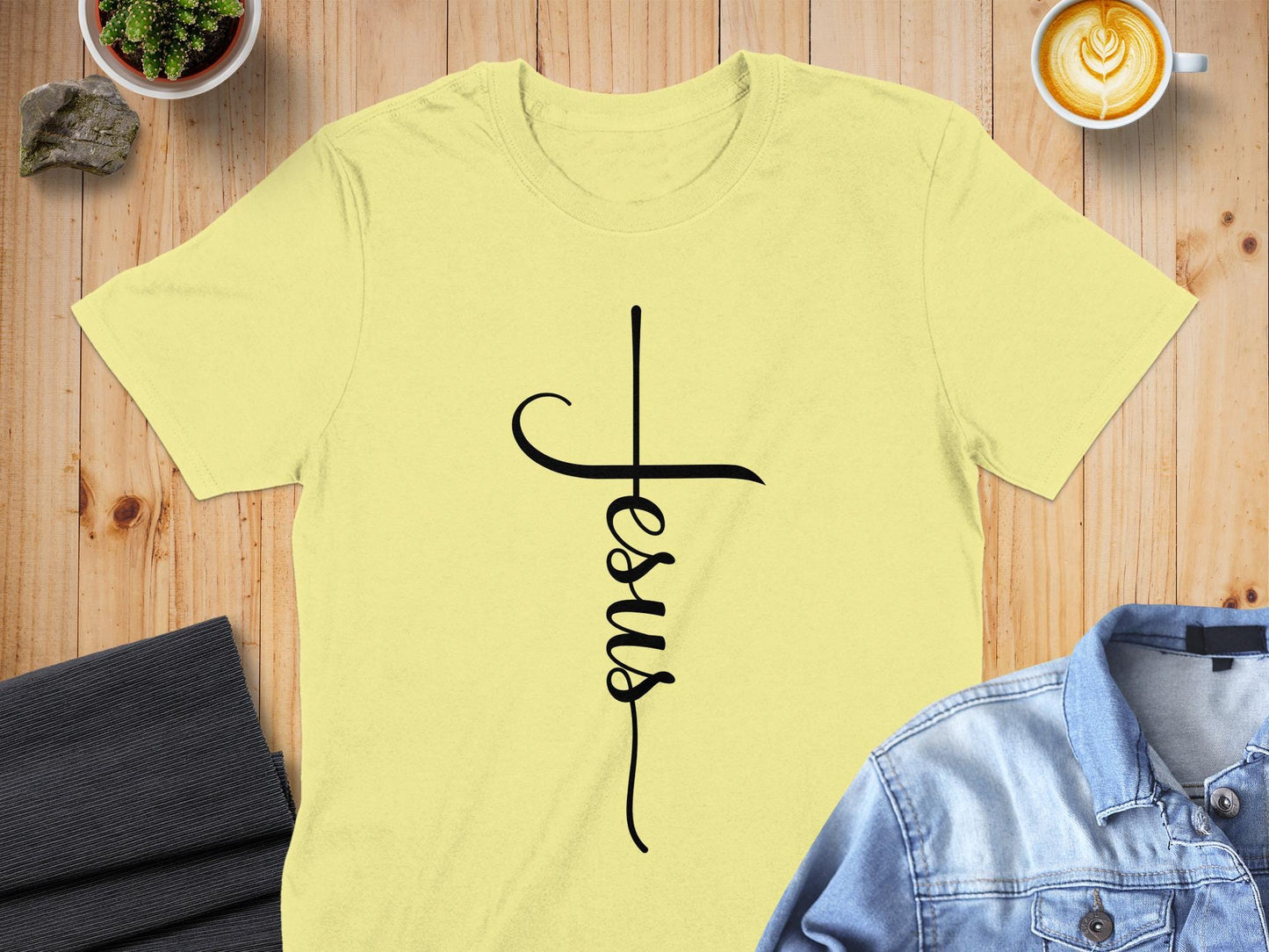 Jesus Cross T-Shirt, Religious Shirt, Christian Apparel, Faith Tee, Gift for Believer, Inspirational Design, Trendy T-Shirt