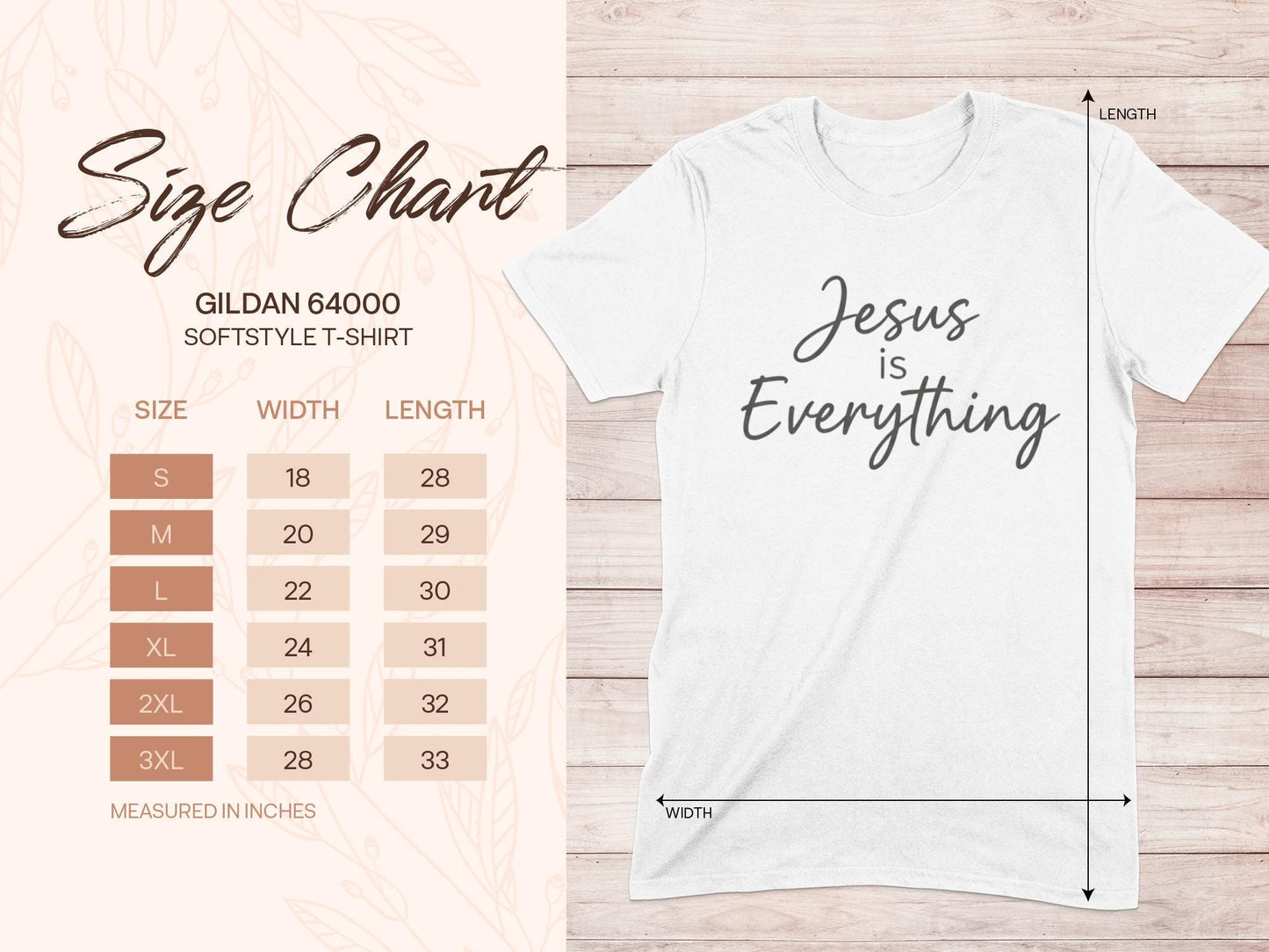 Jesus is Everything T-Shirt, Christian Faith Apparel, Religious Gift Idea, Inspirational Tee, Believer's Shirt, Gospel Message